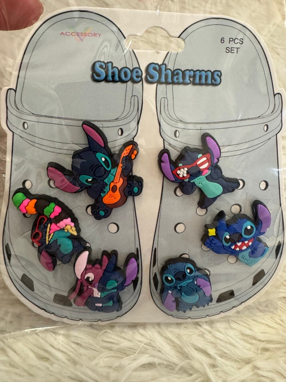 Lilo Stitch and friends Shoe Charms 6 pieces set